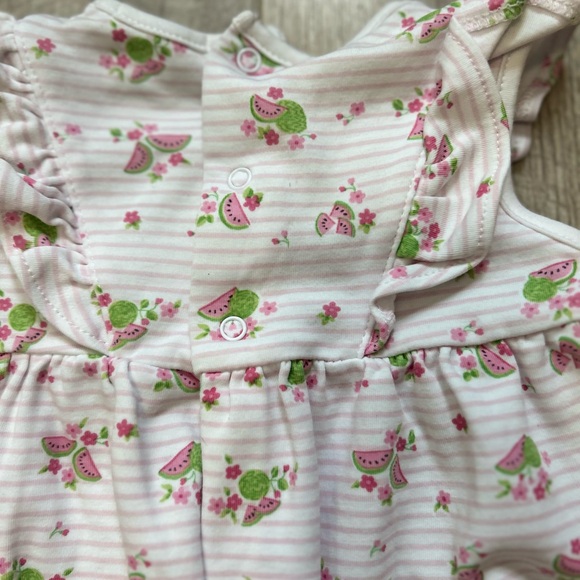 Kissy Kissy Watermelon Bubble Romper Sz 0-3 Mo - Picture 8 of 10